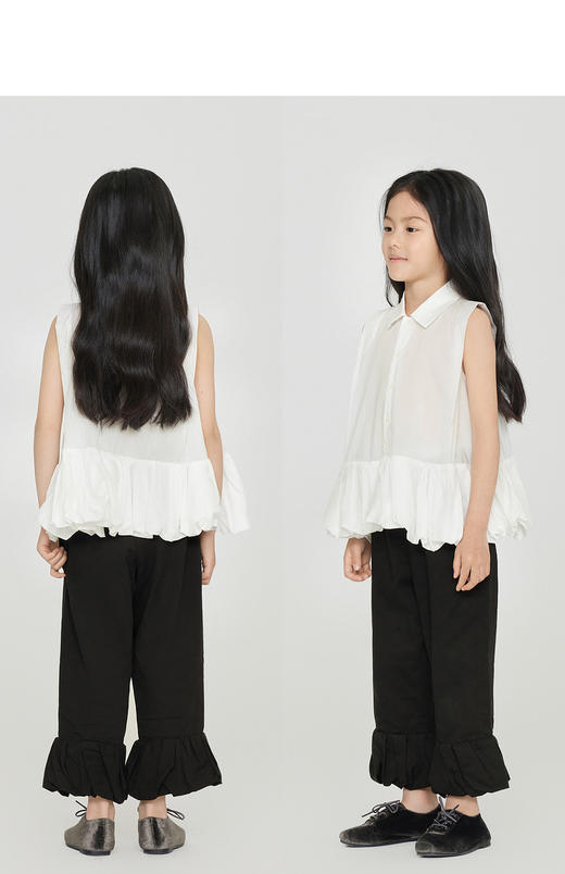 jnby  23年秋款  轻盈精致A字型无袖衬衣  1N7213540 商品图6