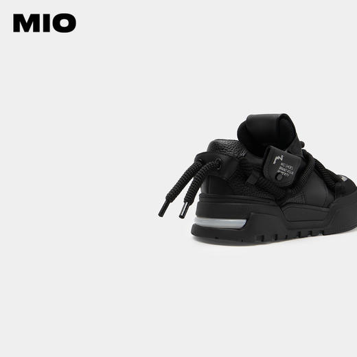 MIO米奥春季中跟酷感厚底时尚休闲鞋潮流绑缚街头运动鞋女鞋M234535969 商品图4