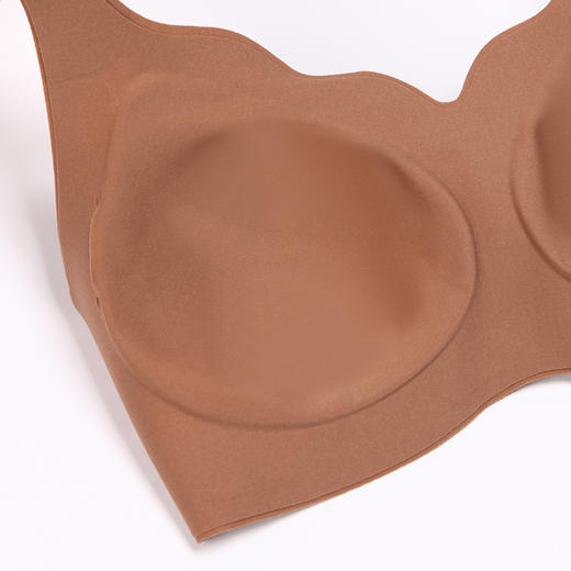 都市丽人Vbra泳布零感内衣薄款3/4杯无钢圈二排扣新年本命年红品LB36N3 商品图4