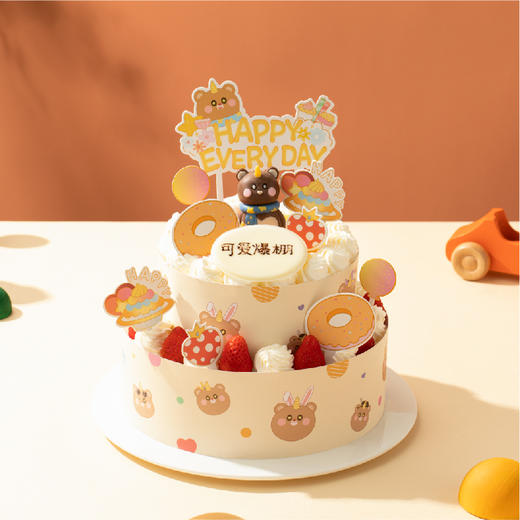 【可爱爆棚】熊熊可爱多蛋糕，鲜果堆满蛋糕，孩子喜欢的清甜滋味（福州） 商品图2