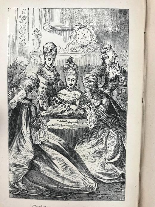 约19世纪后期 柯珀诗集 8幅版画插图 漆布精装32开 商品图9