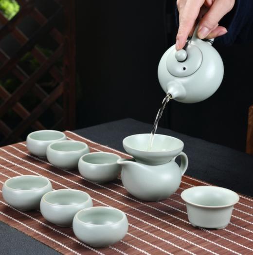 【茶具套装】汝窑功夫茶具套装家用盖碗茶壶泡茶器汝瓷品茗杯 商品图2