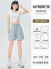 【U家同款牛仔短裤】高腰显瘦A字牛仔短裤  高女新款夏装洗水复古 商品缩略图2