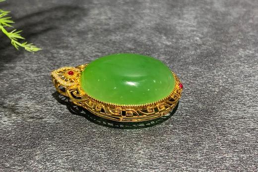 【御珠宫坊】金镶碧玉吊坠 商品图6