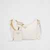 PRADA 普拉达 女士 Re-Edition 2005 Saffiano 珐琅金属三角形徽标三合一手袋 白色 1BH204 NZV F02EN V2M 商品缩略图0