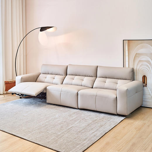 喜梦宝沙发单人位电动沙发简约现代客厅三人位沙发 商品图0