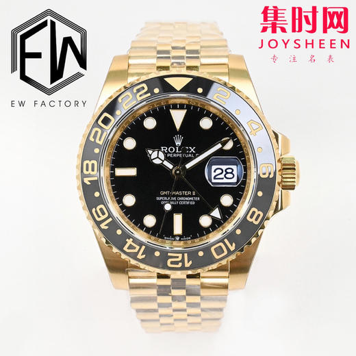 新款劳力士EW格林尼治型系列 新配色黄金款 男士机械腕表 商品图0