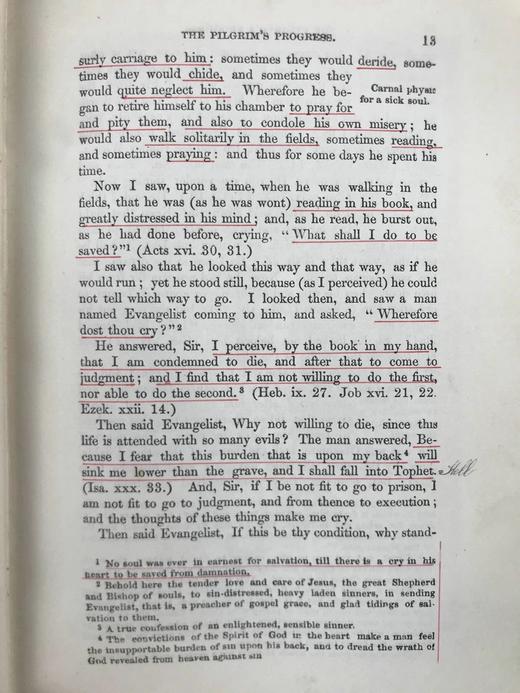 1889年 班扬《天路历程》 8幅插图 漆布精装32开 商品图11