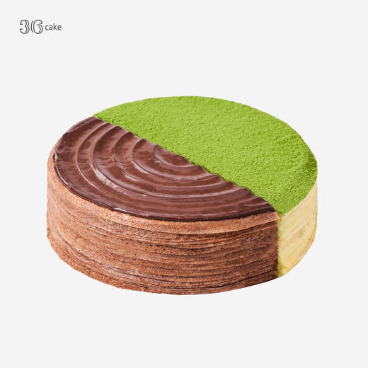 抹茶黑巧双拼 手作千层，可选6/8英寸 商品图1