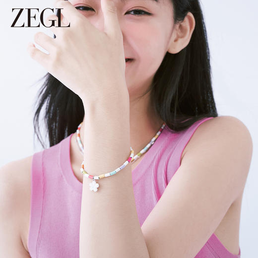 ZEGL设计师草莓小彩串笑脸串珠多巴胺手链女轻奢小众精致夏季手饰 商品图2