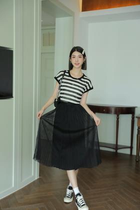 336061#条纹背心T恤