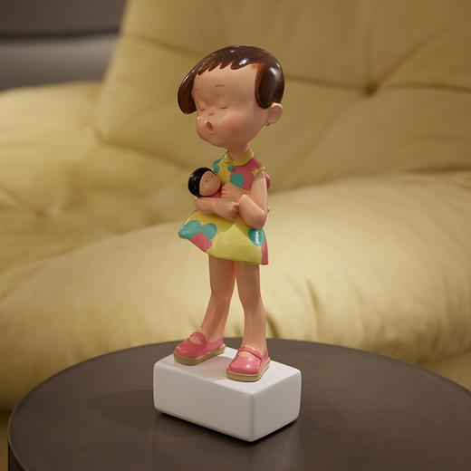 稀奇艺术向京签名限量版玻璃钢雕塑《别担心》可爱桌面艺术品摆件 商品图0