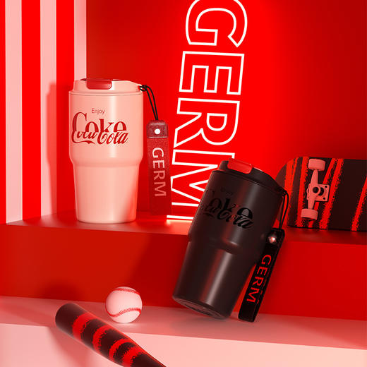 【6F】多样屋 GERM可口可乐保温杯咖啡杯便携水杯高颜值情侣不锈钢随行杯子 商品图2