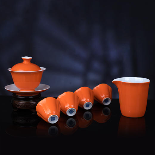 橘红海棠6头茶具 商品图2