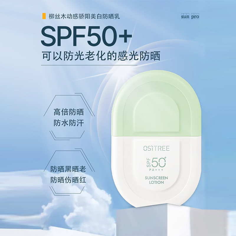 【新品速递】柳丝木动感骄阳防晒乳买一得三礼盒、水感保湿防晒露