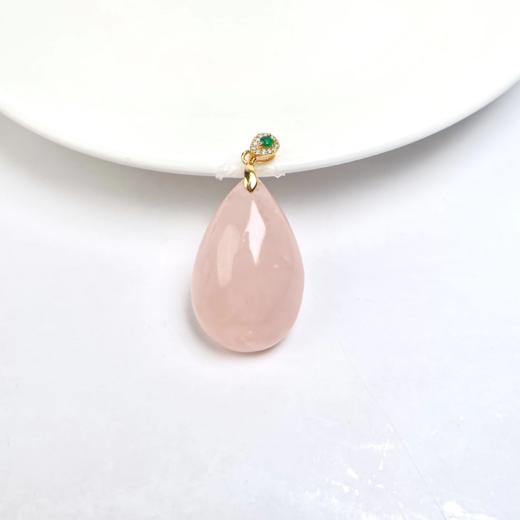 马粉吊坠-银扣水滴金色-825 商品图0