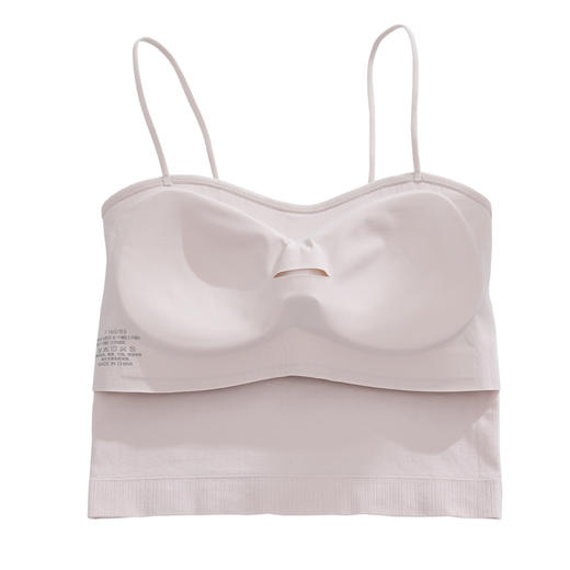 【莫代尔吊带】无缝吊带背心莫代尔文胸无钢圈胸垫打底内搭美背裹胸 商品图5