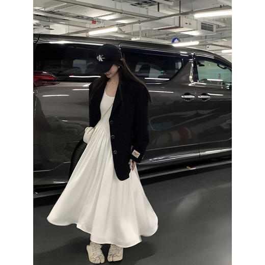 EKOOL定制 黑色休闲西装外套女春季2023新款韩版百搭宽松上衣西服 商品图1
