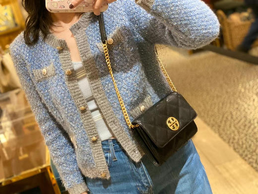 美国国庆🎉折扣1998￥美国直邮，🇺🇸TBWilla woc，小香风菱纹格单肩包手拿包，小香CF Woc最强替代品👍 商品图4