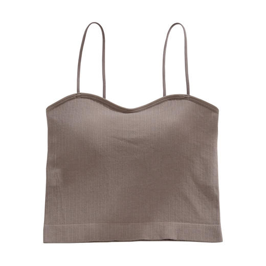 【莫代尔吊带】无缝吊带背心莫代尔文胸无钢圈胸垫打底内搭美背裹胸 商品图1