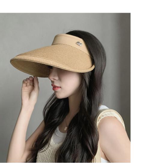 可折叠卷边软草帽送赵丽颖同款冰袖！ 商品图3