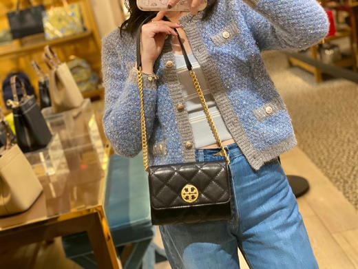 美国国庆🎉折扣1998￥美国直邮，🇺🇸TBWilla woc，小香风菱纹格单肩包手拿包，小香CF Woc最强替代品👍 商品图3