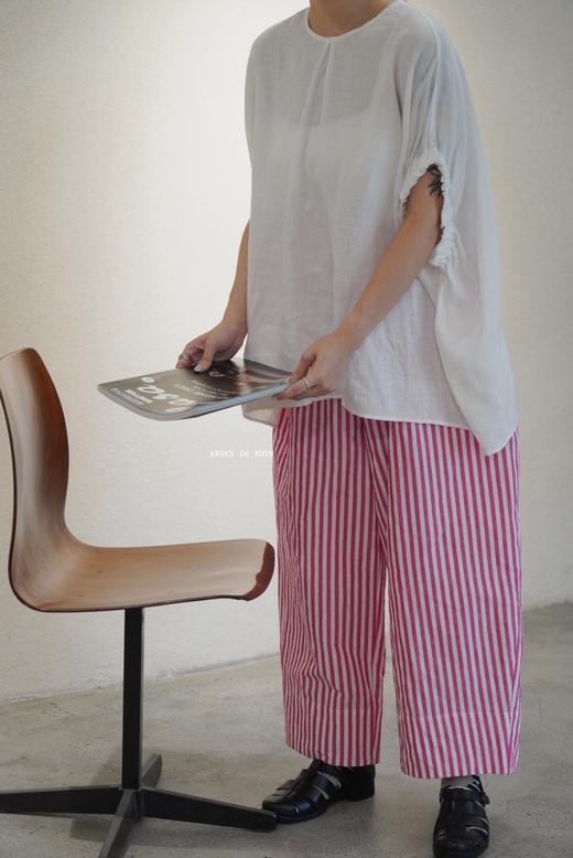 5折(g)2色前后两穿麻质上衣 商品图11