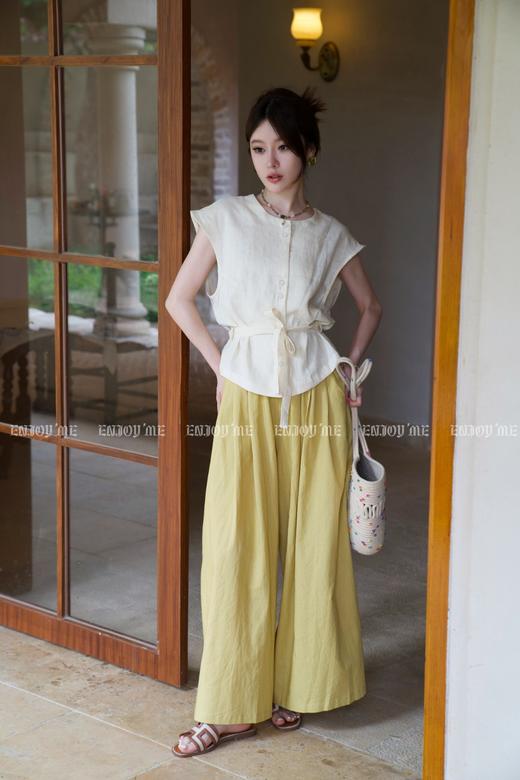 【门店同款】夏季自然-麻料坎肩上衣 153463516 商品图4