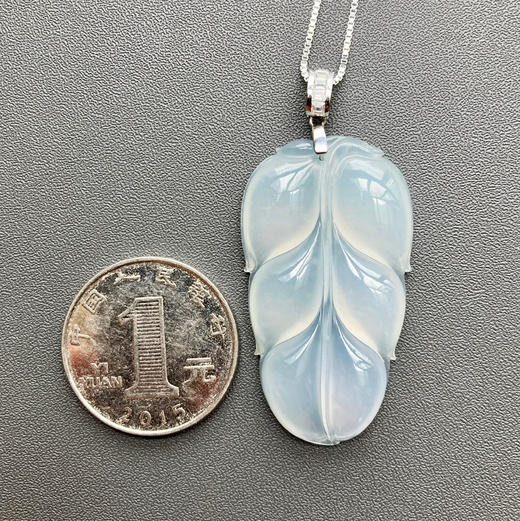 冰种厚庄翡翠大叶子 商品图3