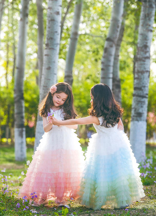 法国Q.cutians儿童晚礼服 
 | 女童四季百搭蓬蓬裙女孩节日演出礼服礼物 商品图3