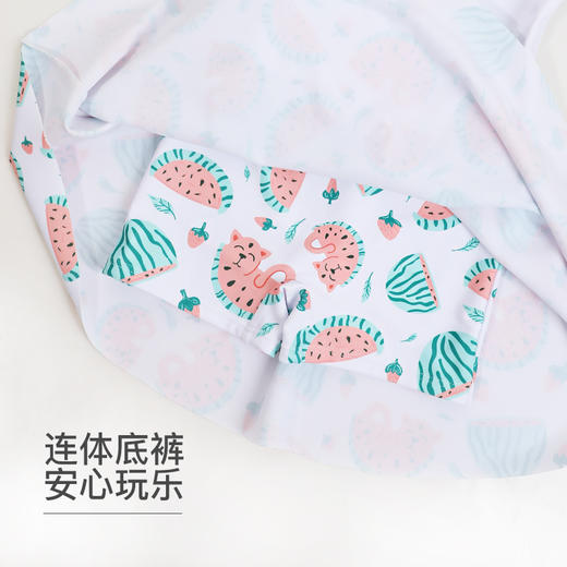 【120-140码】熳洁儿 女童宝宝泳衣西瓜卡通短袖连体裙夏季商场同款23206611 商品图2