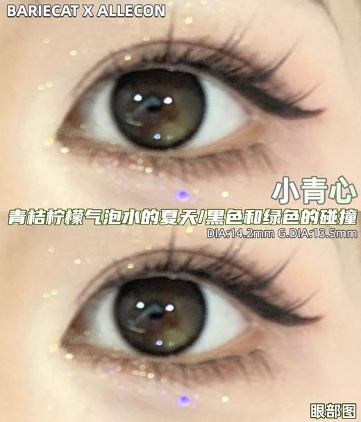 allecon 半年抛美瞳 小青心 直径14.2MM着色13.5MM 商品图13