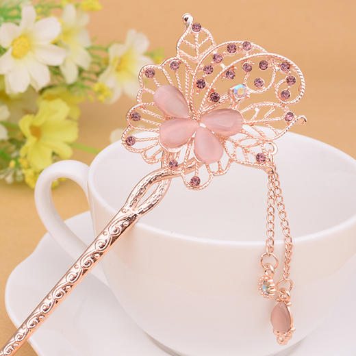 （3个装）复古风发簪步摇合金簪子，盘发流苏民族风头饰发饰品发钗子YW-002 商品图3