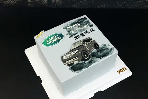 手绘方形蛋糕—路虎添亿 商品图0