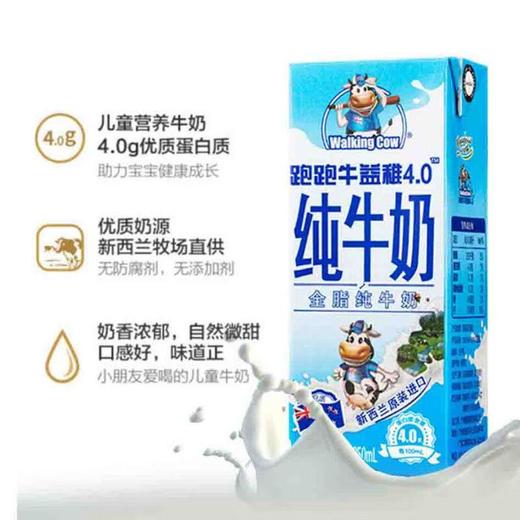 纽麦福跑跑牛益稚4.0全脂纯牛奶250ml*6 商品图0