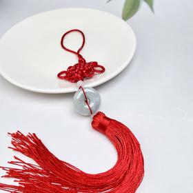 翡翠车挂-中国结平安扣