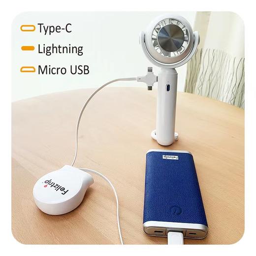 Feliztrip斐利斯 伸缩充电线数据线苹果华为安卓接口三合一带快充1米长度 TR-C02 商品图5