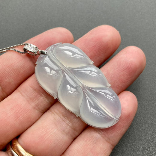 冰种厚庄翡翠大叶子 商品图5