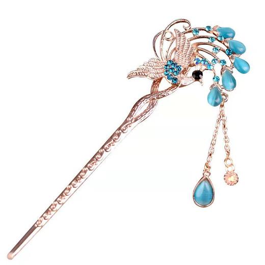 （3个装）复古风发簪步摇合金簪子，盘发流苏民族风头饰发饰品发钗子YW-002 商品图7