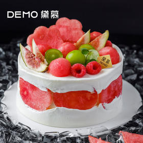 沁爽夏日·西瓜玫瑰奶油蛋糕 | Water melon rose cream cake