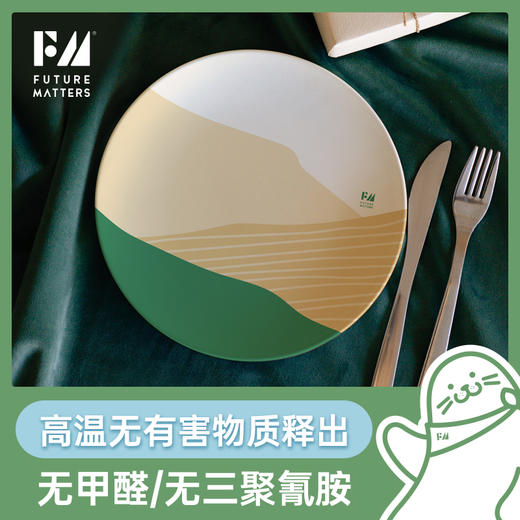 【自营】竹纤维环保餐盘 早餐水果零食野餐露营 8寸浅盘 商品图4