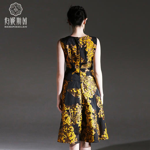 千年情话—梁祝化蝶郁金裙无袖中长裙2S7007 商品图3