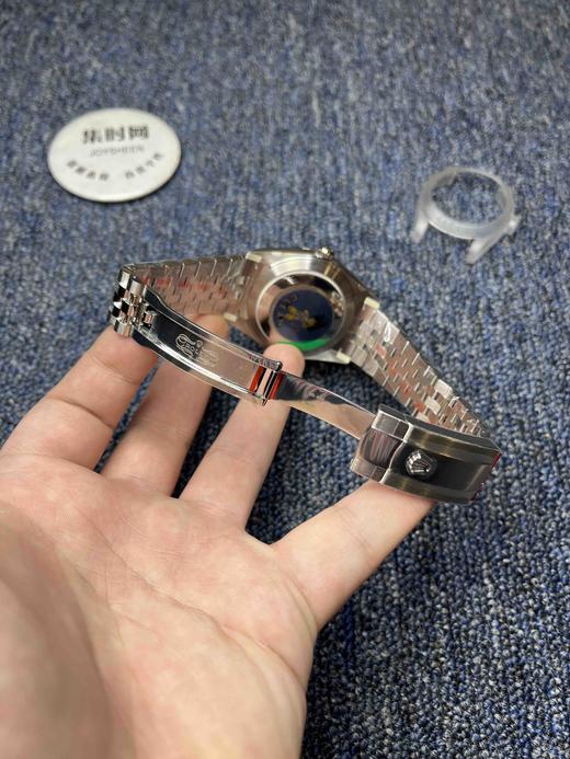 C厂劳力士日志型41mm“格棱纹蓝”牙圈 绿面 3235机 五珠链 904L钢 男士腕表 商品图7