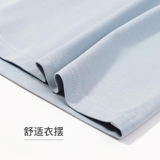 【商场同款】熳洁儿  家居服圆领短袖短裤女款休闲运动风冰瓷棉凉爽透气23203213 商品图5