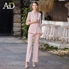 AD高级光泽感粉色西装套装女主持人正装时尚气质两粒扣经理工作服 商品缩略图11