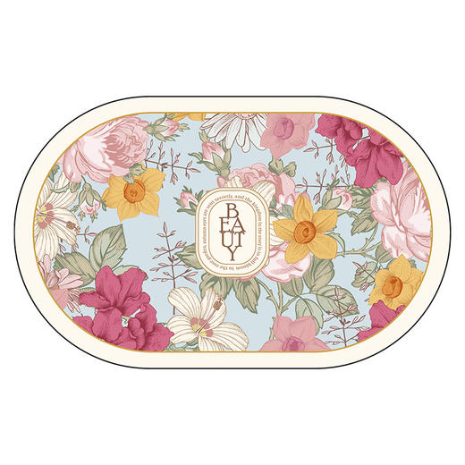 北欧风情浴室加厚吸水地垫 卫生间门口防滑垫厕所卫浴速干脚垫 商品图4