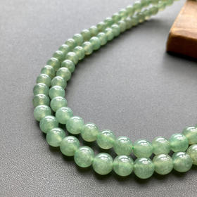 冰种淡晴水翡翠108珠串