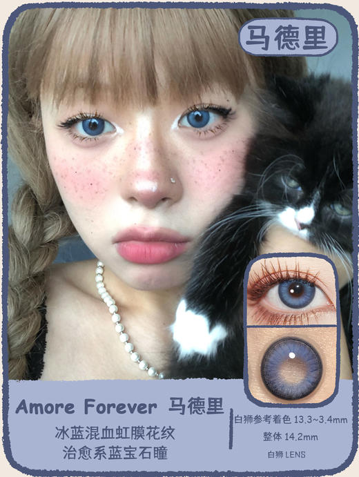 Amore Forever旗下 马德里&糖炒栗子｜白狮参考着色中等直径｜年抛 商品图0