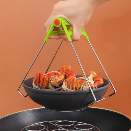 厨房用具套装5件套 蒸屉+防烫手套+蒸蛋架+切蛋器+防烫夹 商品图5