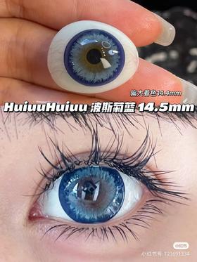 【店主实拍】波斯菊蓝-14.5mm 【年抛 度数0-1000度 无525/575】